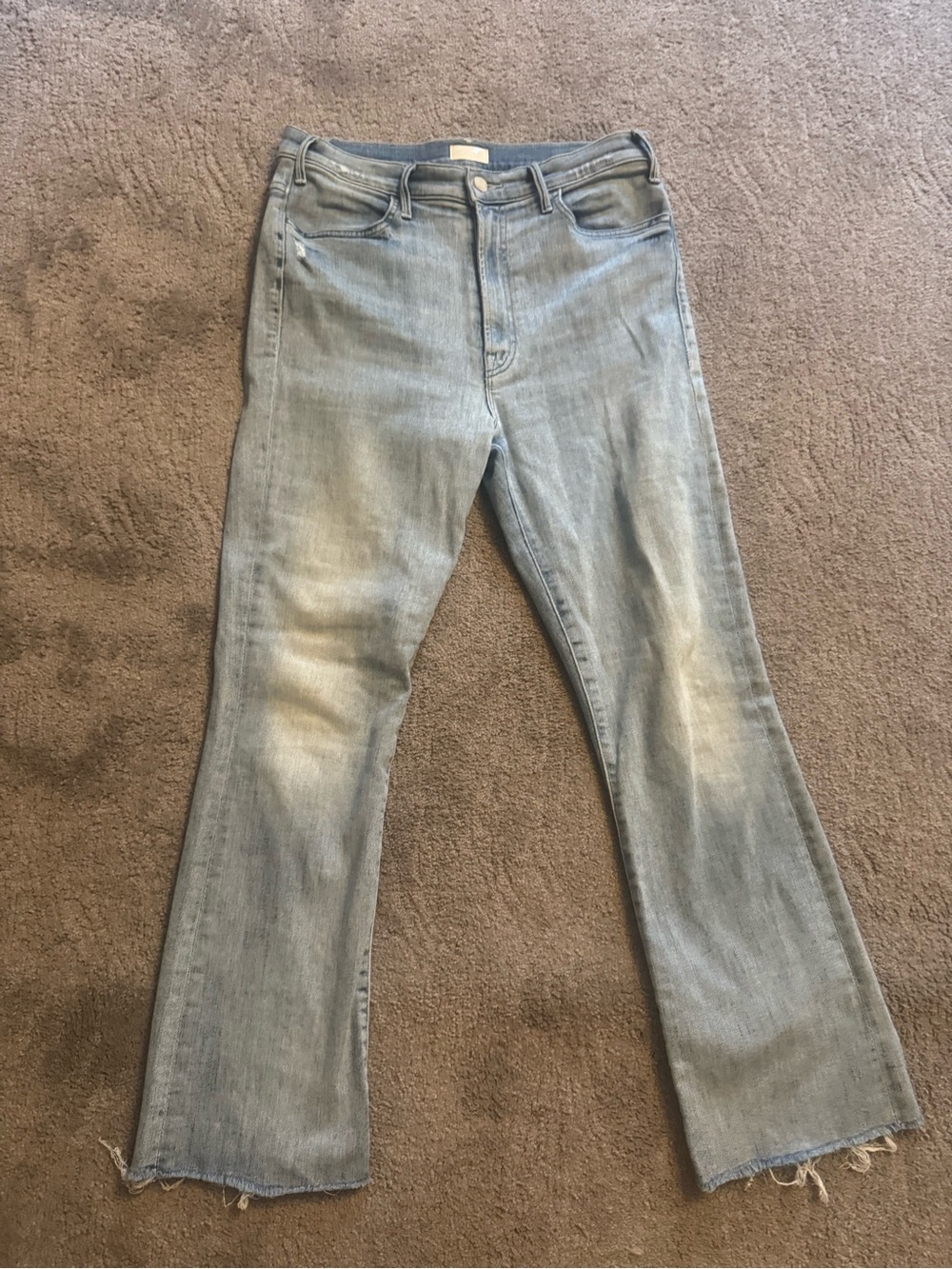 MOTHER Light Blue Flare Jeans